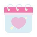 Happy valentines day, calendar heart love reminder date romantic