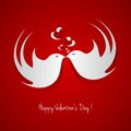 Happy Valentines Day card Royalty Free Stock Photo