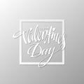 Happy Valentines Day Card. Vector illustration Royalty Free Stock Photo