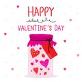 Happy Valentines Day Cartoon Vector