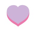 Happy valentines day, decorative heart love adorable icon