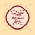 Happy valentines day design Royalty Free Stock Photo