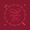 Happy valentines day design Royalty Free Stock Photo