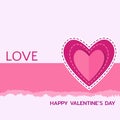 Happy Valentines Day greeting card2 Royalty Free Stock Photo