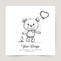 Happy Valentines Day. Greeting card design for print cards, bann