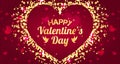 Happy Valentines Day greeting card. I Love You. 14 February Royalty Free Stock Photo