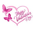 Happy Valentines Day greeting card Royalty Free Stock Photo