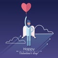 Happy Valentines Day greeting card