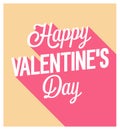 Happy Valentines Day greeting card.