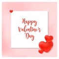 happy valentines day greeting card vector illustration