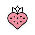 Happy valentines day heart strawberry