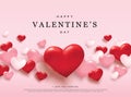 Happy Valentines Day romance greeting card