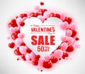 Happy Valentines Day Sale With Hearts For Promotional Purposes Royalty Free Stock Photo