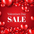 Happy Valentines Day Sale Poster Royalty Free Stock Photo