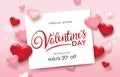 Happy Valentines Day sale poster