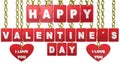 Happy Valentines Day tags, video animation