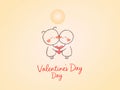 Happy valentines day typography poster vector image Happy valentines day typograhy Royalty Free Stock Photo