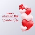 Happy valentines day vector banner background. Valentines day greeting card. posters brochure banners. Vector