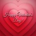 Happy Valentines Day vector retro background