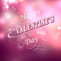 Happy Valentines Typography Background