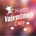 Happy Valentines Typography Background