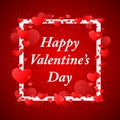 Happy Valentins Day greeting.