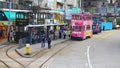 Happy valley tram terminus, hong kong Royalty Free Stock Photo