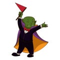 Happy vampire kid icon, cartoon style Royalty Free Stock Photo