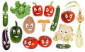 Happy vegetable smileys