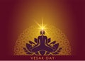 Happy Vesak day Buddha background