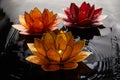 Happy Vesak Day Buddha Purnima Background. Candles during Vesak day celebration.