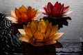 Happy Vesak Day Buddha Purnima Background. Candles during Vesak day celebration.