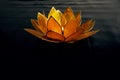 Happy Vesak Day Buddha Purnima Background. Candles during Vesak day celebration.