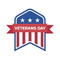 Happy veteran`s day for american veteran. vector