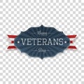 Happy Veterans Day american Emblem Template