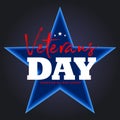 Veterans day. Honoring all who served. November 11 holiday background. Greeting card in vector. Typography illustration