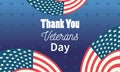 Happy veterans day, thank you american flags celebration national Royalty Free Stock Photo