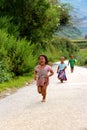 Happy Vietnamese children playing Royalty Free Stock Photo