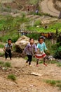 Happy Vietnamese children playing Royalty Free Stock Photo