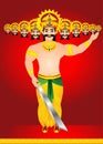 Happy vijay dashmi background with king Ravan