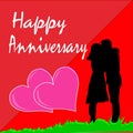 Happy wedding anniversaries Royalty Free Stock Photo