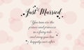 Happy wedding style background greeting card