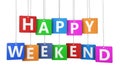 Happy Weekend Sign Tags