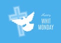 Happy Whit Monday vector