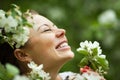 Happy woman dreaming Royalty Free Stock Photo