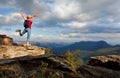 Happy Woman feeling elation, joy, success, accomplishment Royalty Free Stock Photo