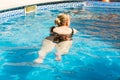 Woman in the swimming pool Royalty Free Stock Photo