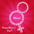 Happy Women's Day background