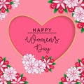 Happy women`s day background vector Royalty Free Stock Photo