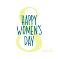 Happy Women`s day card. March 8